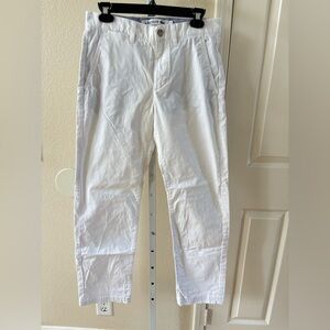 Lacoste Men's Stretch Cotton Chino Pants in White - Size 30
